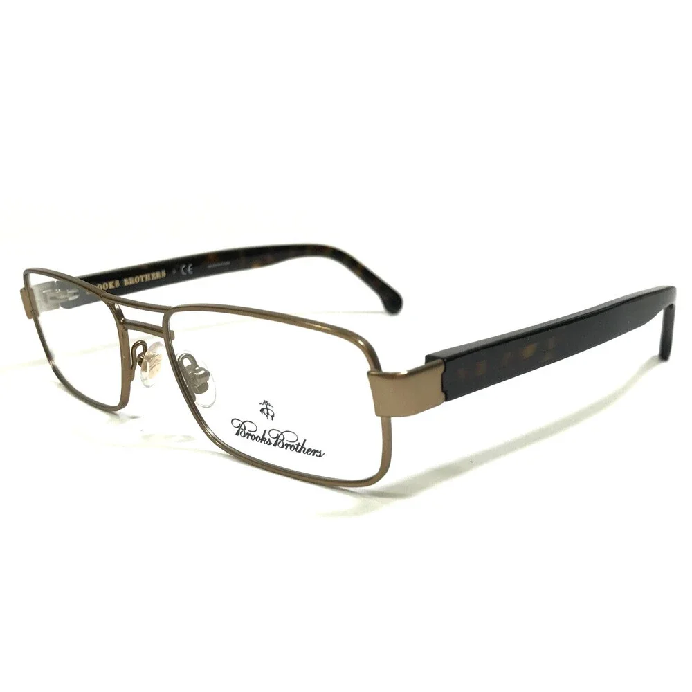 Brooks Brothers Eyeglasses Frames BB1011 1526 Brown Tortoise Dark Gold 53-17-145